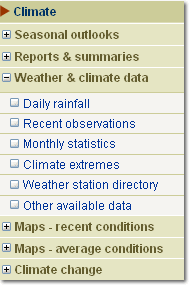 Climate data online group