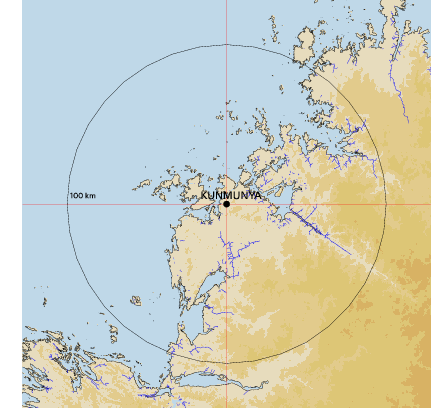 Topographic map showing site location