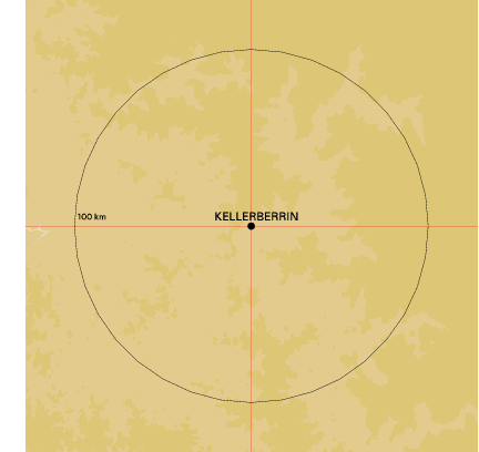 Topographic map showing site location