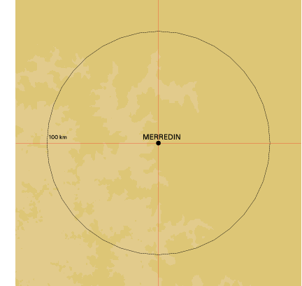 Topographic map showing site location