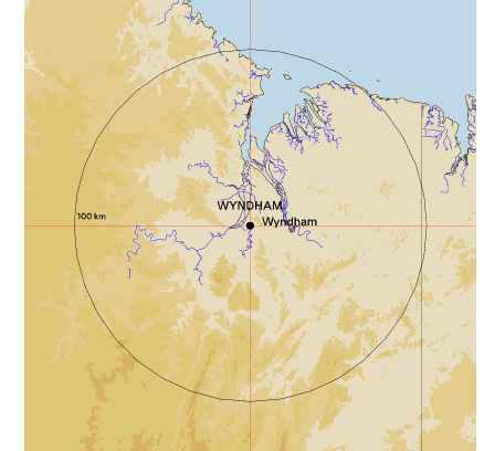 Topographic map showing site location