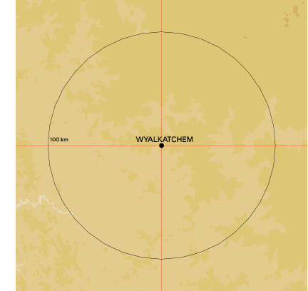 Topographic map showing site location