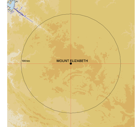Topographic map showing site location