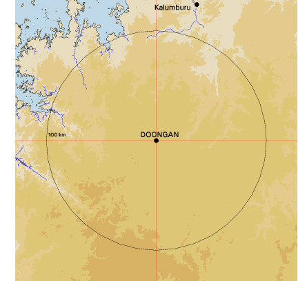 Topographic map showing site location