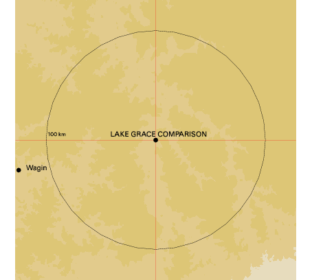 Topographic map showing site location