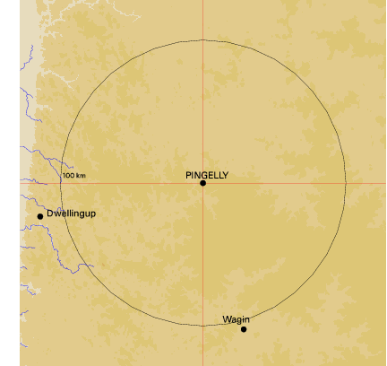 Topographic map showing site location