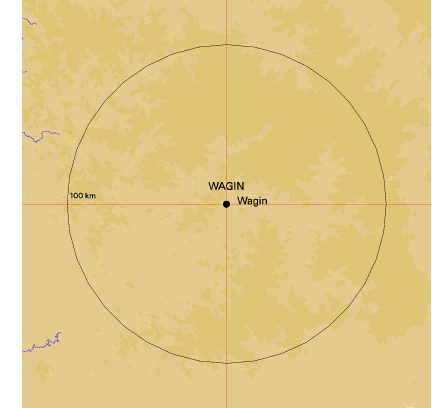 Topographic map showing site location