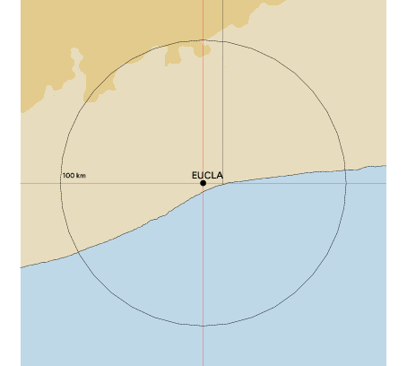 Topographic map showing site location