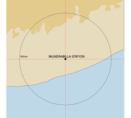 Topographic map showing site location
