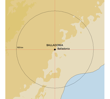 Topographic map showing site location