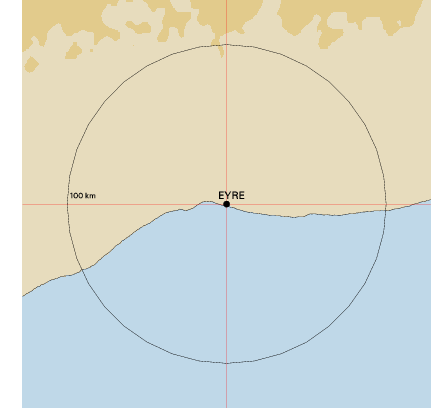 Topographic map showing site location