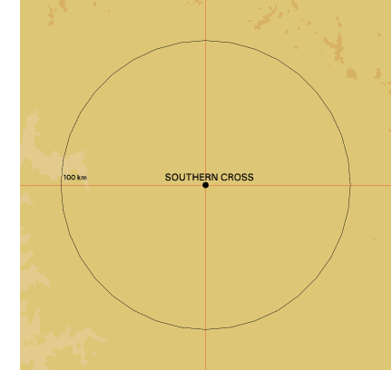 Topographic map showing site location
