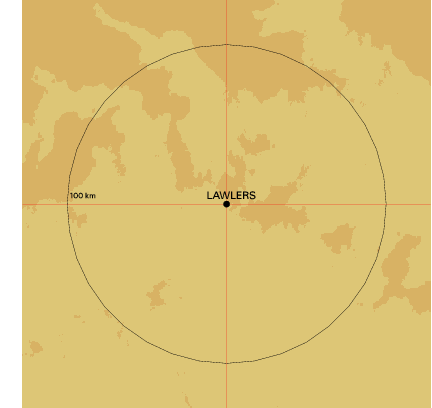 Topographic map showing site location
