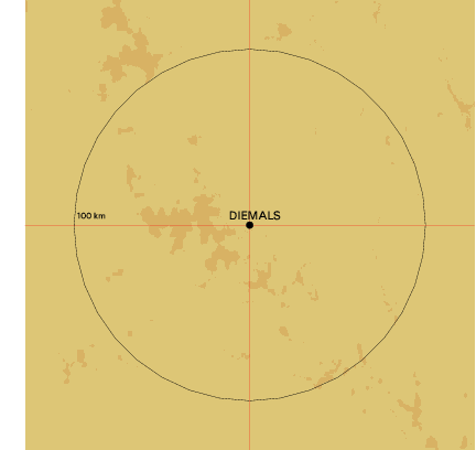 Topographic map showing site location