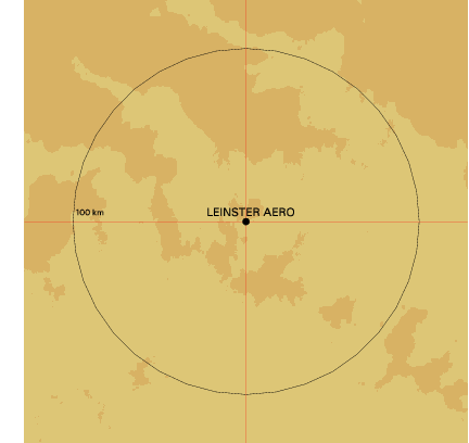 Topographic map showing site location