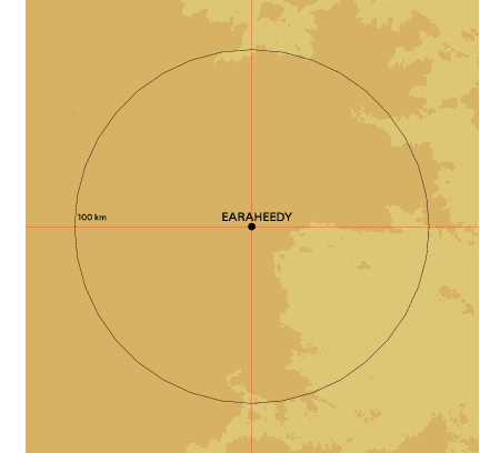 Topographic map showing site location