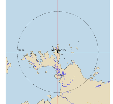 Topographic map showing site location