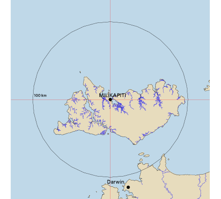 Topographic map showing site location