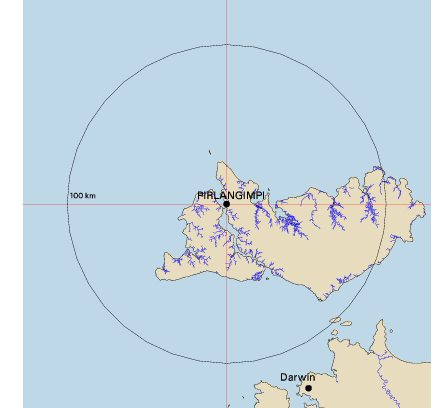 Topographic map showing site location