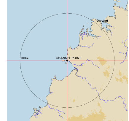 Topographic map showing site location