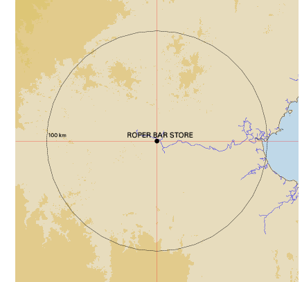 Topographic map showing site location