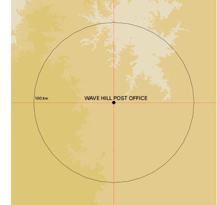 Topographic map showing site location