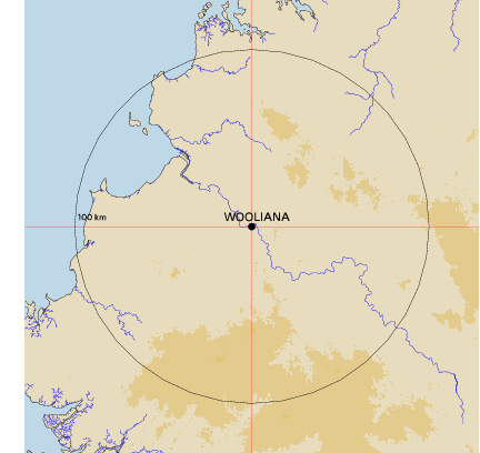 Topographic map showing site location