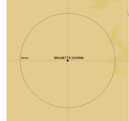 Topographic map showing site location