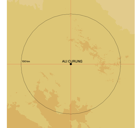 Topographic map showing site location