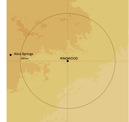 Topographic map showing site location