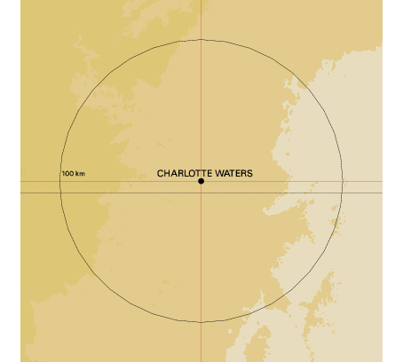 Topographic map showing site location