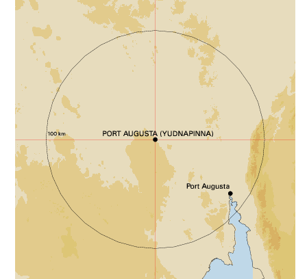 Topographic map showing site location