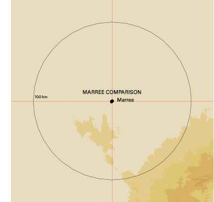 Topographic map showing site location