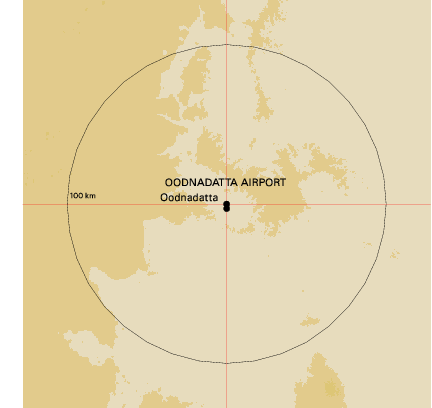 Topographic map showing site location