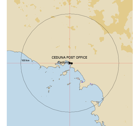Topographic map showing site location