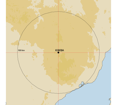 Topographic map showing site location