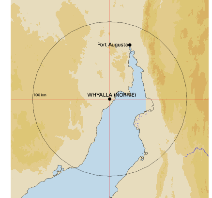 Topographic map showing site location
