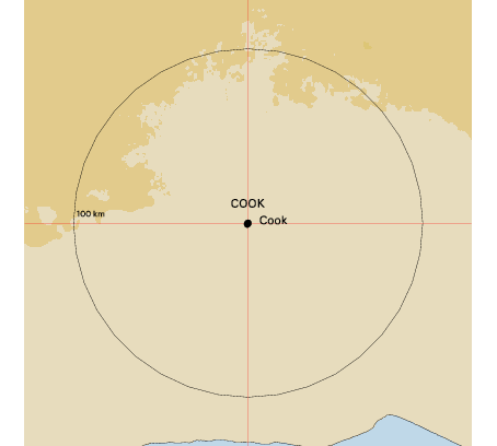 Topographic map showing site location