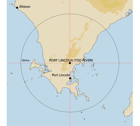 Topographic map showing site location