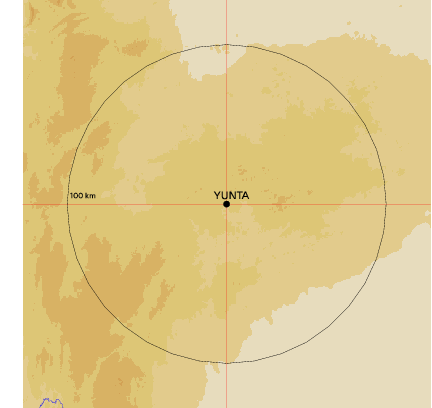 Topographic map showing site location