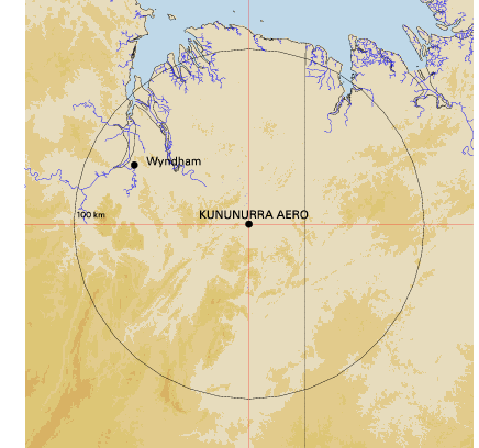 Topographic map showing site location