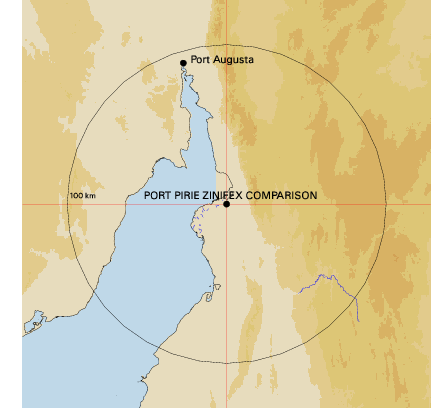 Topographic map showing site location