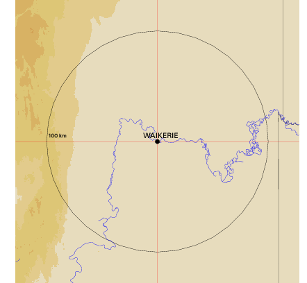 Topographic map showing site location