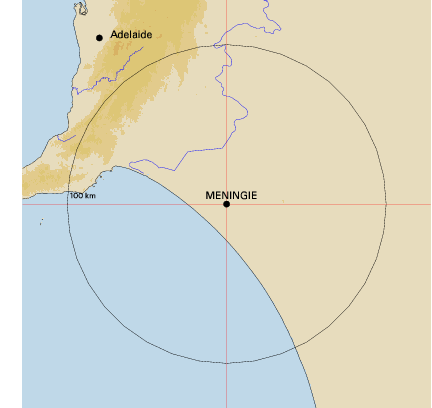 Topographic map showing site location