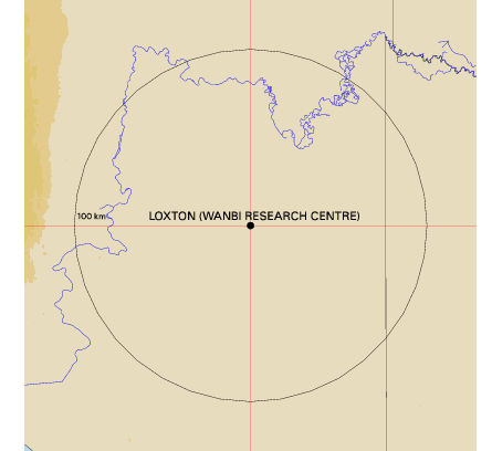Topographic map showing site location
