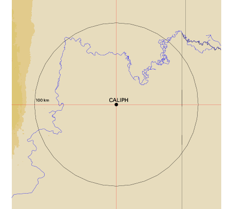 Topographic map showing site location