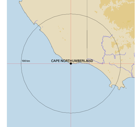 Topographic map showing site location