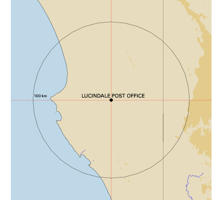 Topographic map showing site location