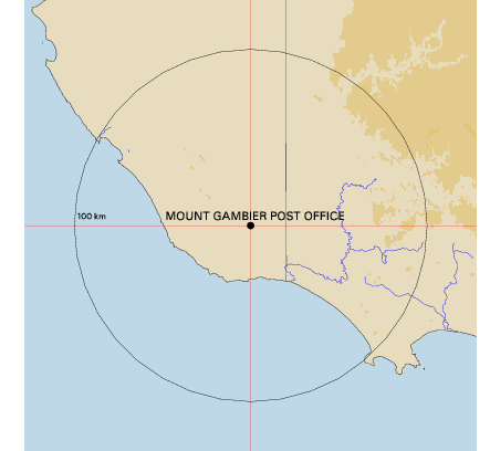 Topographic map showing site location
