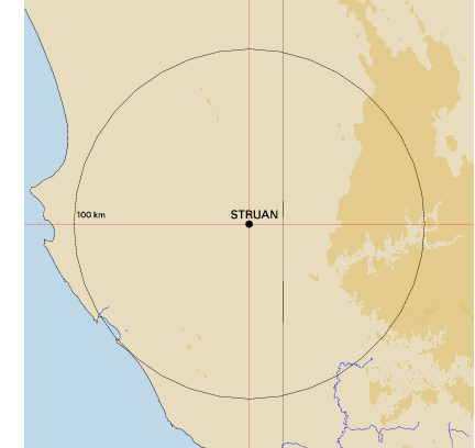 Topographic map showing site location